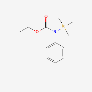 molecular formula C13H21NO2Si B11866982 Ethyl (4-methylphenyl)(trimethylsilyl)carbamate CAS No. 64277-81-2
