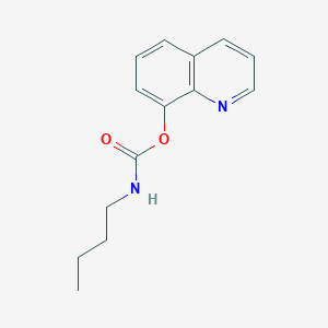 molecular formula C14H16N2O2 B11867000 Quinolin-8-yl N-butylcarbamate CAS No. 61824-42-8