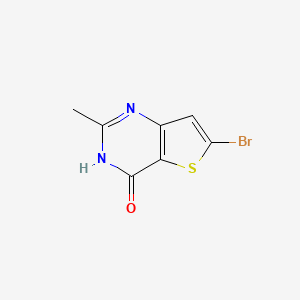 molecular formula C7H5BrN2OS B11867011 6-Bromo-2-methylthieno[3,2-d]pyrimidin-4(3H)-one 