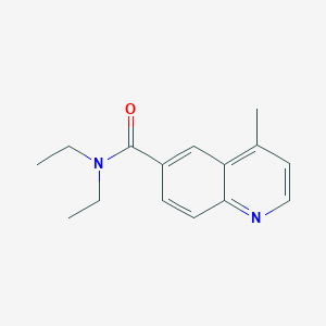 molecular formula C15H18N2O B11867084 N,N-Diethyl-4-methylquinoline-6-carboxamide CAS No. 91776-74-8
