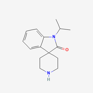 molecular formula C15H20N2O B11867134 1-Isopropylspiro[indoline-3,4'-piperidin]-2-one 