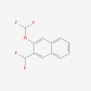molecular formula C12H8F4O B11867158 2-(Difluoromethoxy)-3-(difluoromethyl)naphthalene 