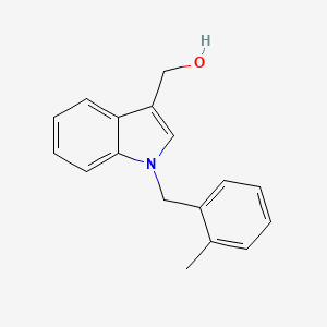 molecular formula C17H17NO B11867213 (1-(2-Methylbenzyl)-1H-indol-3-yl)methanol 