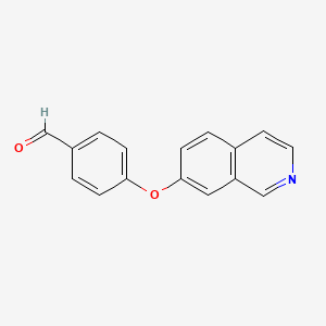 molecular formula C16H11NO2 B11867238 4-(Isoquinolin-7-yloxy)benzaldehyde CAS No. 57422-10-3