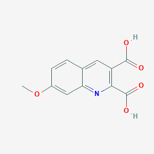 molecular formula C12H9NO5 B11867242 7-Methoxyquinoline-2,3-dicarboxylic acid CAS No. 948290-89-9