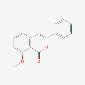 molecular formula C16H12O3 B11867243 3-Phenyl-8-methoxyisocoumarin CAS No. 109480-69-5