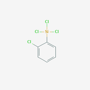 molecular formula C6H4Cl4Si B11867312 Trichloro(2-chlorophenyl)silane CAS No. 26571-79-9
