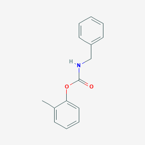 molecular formula C15H15NO2 B11867370 2-Methylphenyl N-benzylcarbamate CAS No. 124068-94-6