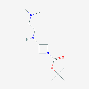 molecular formula C12H25N3O2 B11867380 tert-Butyl 3-((2-(dimethylamino)ethyl)amino)azetidine-1-carboxylate CAS No. 887581-43-3