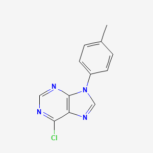 molecular formula C12H9ClN4 B11867422 6-chloro-9-(p-tolyl)-9H-purine CAS No. 123201-00-3