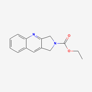 molecular formula C14H14N2O2 B11867438 Ethyl 1H-pyrrolo[3,4-b]quinoline-2(3H)-carboxylate CAS No. 26862-71-5