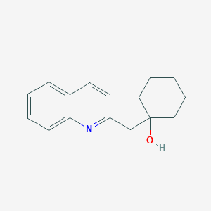 molecular formula C16H19NO B11867513 1-(Quinolin-2-ylmethyl)cyclohexanol CAS No. 132148-33-5
