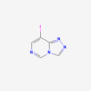molecular formula C5H3IN4 B11867585 8-Iodo-[1,2,4]triazolo[4,3-c]pyrimidine CAS No. 1208089-76-2