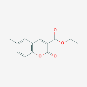 molecular formula C14H14O4 B11867677 Ethyl 4,6-dimethyl-2-oxo-2H-chromene-3-carboxylate 