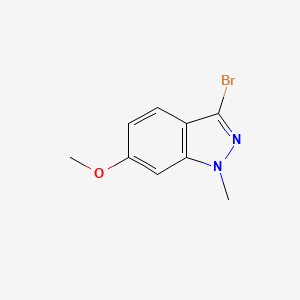 molecular formula C9H9BrN2O B11867757 3-Bromo-6-methoxy-1-methyl-1H-indazole 