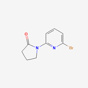molecular formula C9H9BrN2O B11867774 1-(6-Bromopyridin-2-YL)pyrrolidin-2-one CAS No. 1027511-95-0