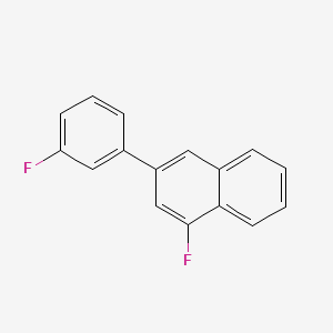 molecular formula C16H10F2 B11867887 1-Fluoro-3-(3-fluorophenyl)naphthalene 