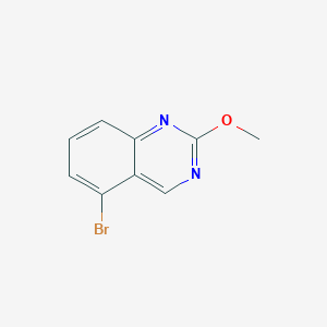 molecular formula C9H7BrN2O B11867913 5-Bromo-2-methoxyquinazoline 