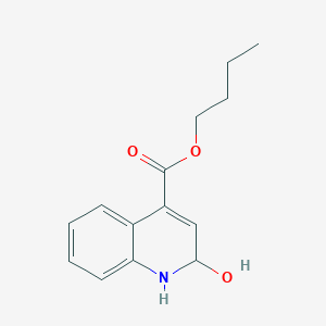 molecular formula C14H17NO3 B11867949 Butyl 2-hydroxy-1,2-dihydroquinoline-4-carboxylate 
