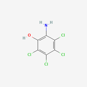 molecular formula C6H3Cl4NO B11867954 2-Amino-3,4,5,6-tetrachlorophenol 