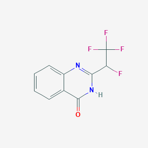molecular formula C10H6F4N2O B11867967 2-(1,2,2,2-Tetrafluoroethyl)quinazolin-4(1H)-one CAS No. 63099-85-4