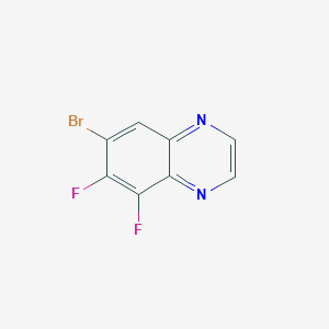 molecular formula C8H3BrF2N2 B11868129 7-Bromo-5,6-difluoroquinoxaline 
