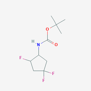 molecular formula C10H16F3NO2 B11868179 tert-butyl N-(2,4,4-trifluorocyclopentyl)carbamate 