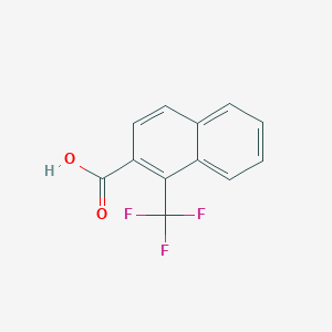molecular formula C12H7F3O2 B11868196 1-(Trifluoromethyl)-2-naphthoic acid 