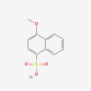 molecular formula C11H10O4S B11868246 4-Methoxynaphthalene-1-sulfonic acid CAS No. 84473-60-9