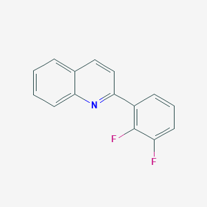 molecular formula C15H9F2N B11868249 2-(2,3-Difluorophenyl)quinoline 