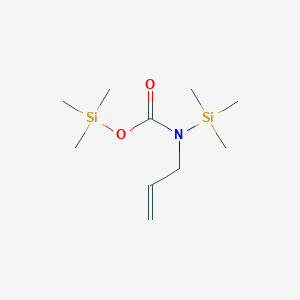 molecular formula C10H23NO2Si2 B11868282 Trimethylsilyl prop-2-en-1-yl(trimethylsilyl)carbamate CAS No. 51041-98-6