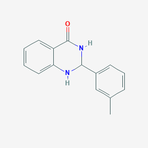 molecular formula C15H14N2O B11868284 2-(m-Tolyl)-2,3-dihydroquinazolin-4(1H)-one CAS No. 83800-93-5