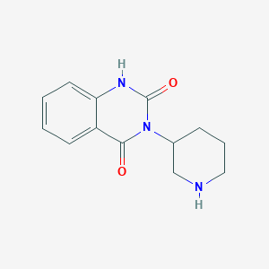 molecular formula C13H15N3O2 B11868396 3-(Piperidin-3-yl)quinazoline-2,4(1H,3H)-dione 