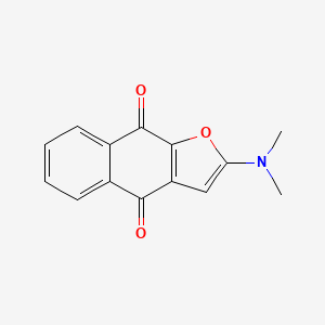 molecular formula C14H11NO3 B11868591 2-(Dimethylamino)naphtho[2,3-b]furan-4,9-dione 