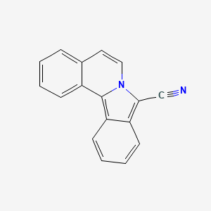 molecular formula C17H10N2 B11868607 Isoindolo[1,2-a]isoquinoline-8-carbonitrile CAS No. 113495-49-1