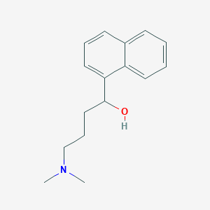 molecular formula C16H21NO B11868664 4-(Dimethylamino)-1-(naphthalen-1-yl)butan-1-ol CAS No. 5438-86-8