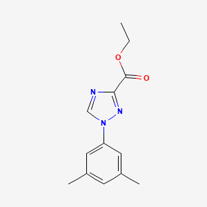 molecular formula C13H15N3O2 B11868680 ethyl 1-(3,5-dimethylphenyl)-1H-1,2,4-triazole-3-carboxylate CAS No. 1245643-93-9