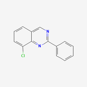 molecular formula C14H9ClN2 B11868733 8-Chloro-2-phenylquinazoline 