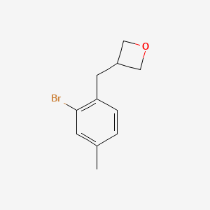 molecular formula C11H13BrO B11868791 3-(2-Bromo-4-methylbenzyl)oxetane 