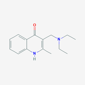 molecular formula C15H20N2O B11868806 3-(diethylaminomethyl)-2-methyl-1H-quinolin-4-one CAS No. 10299-17-9