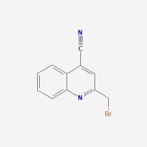 molecular formula C11H7BrN2 B11868815 2-(Bromomethyl)quinoline-4-carbonitrile 