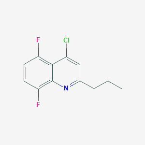 molecular formula C12H10ClF2N B11868839 4-Chloro-5,8-difluoro-2-propylquinoline CAS No. 1156277-54-1