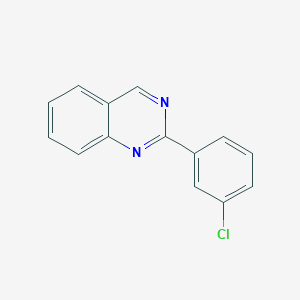 molecular formula C14H9ClN2 B11868919 2-(3-Chlorophenyl)quinazoline 