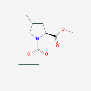 molecular formula C12H21NO4 B11868954 (2S)-1-Tert-butyl 2-methyl 4-methylpyrrolidine-1,2-dicarboxylate 