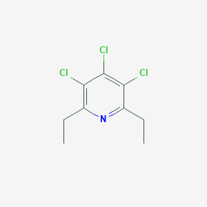 molecular formula C9H10Cl3N B11868981 3,4,5-Trichloro-2,6-diethylpyridine 