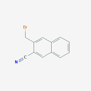 molecular formula C12H8BrN B11869009 2-(Bromomethyl)-3-cyanonaphthalene 