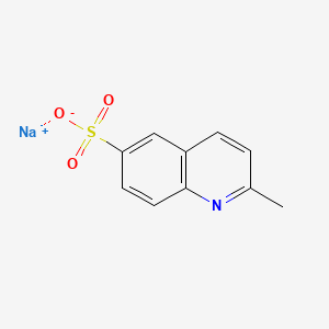 molecular formula C10H8NNaO3S B11869067 Sodium 2-methylquinoline-6-sulphonate CAS No. 83848-51-5
