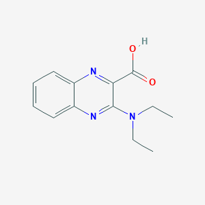 molecular formula C13H15N3O2 B11869082 3-(Diethylamino)quinoxaline-2-carboxylic acid 
