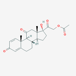 molecular formula C23H28O6 B118691 Prednisone acetate CAS No. 125-10-0