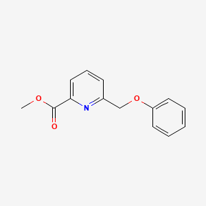 molecular formula C14H13NO3 B11869183 Methyl 6-(phenoxymethyl)picolinate CAS No. 1219112-95-4